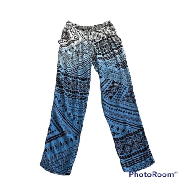 ✨ Gypsy 05 Minerva blue print drawstring pants✨ - Picture 2 of 9